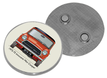 Innocenti Mini Cooper 1300 1973-75 Round Fridge Magnet